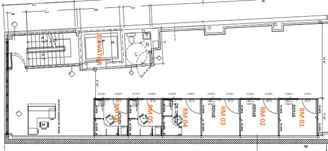 Modular Walls System - Office Design Space 4 - 2D layout 