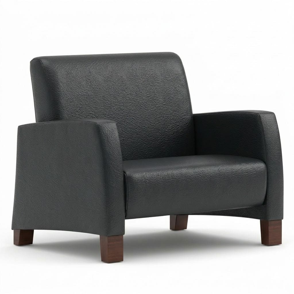 Bariatric lounge chair high black