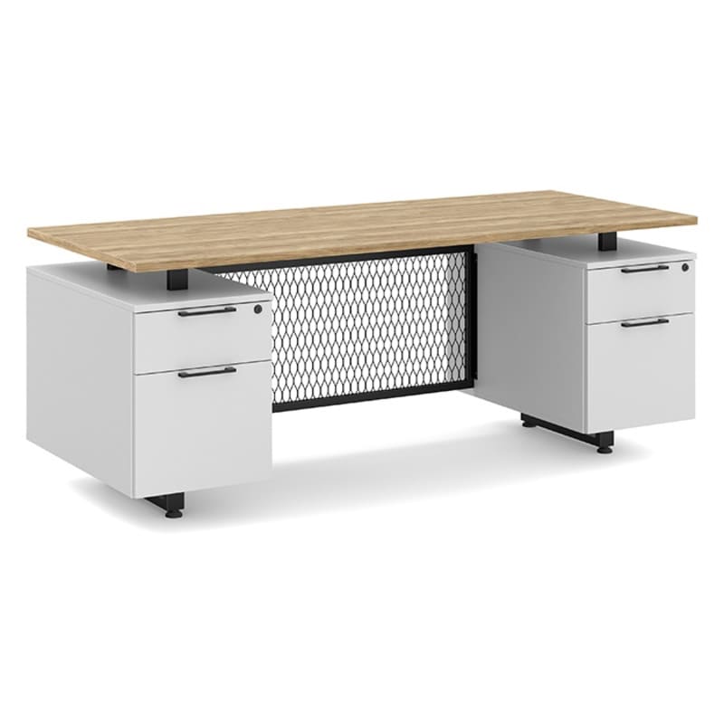 Straight office desk aspen top 2