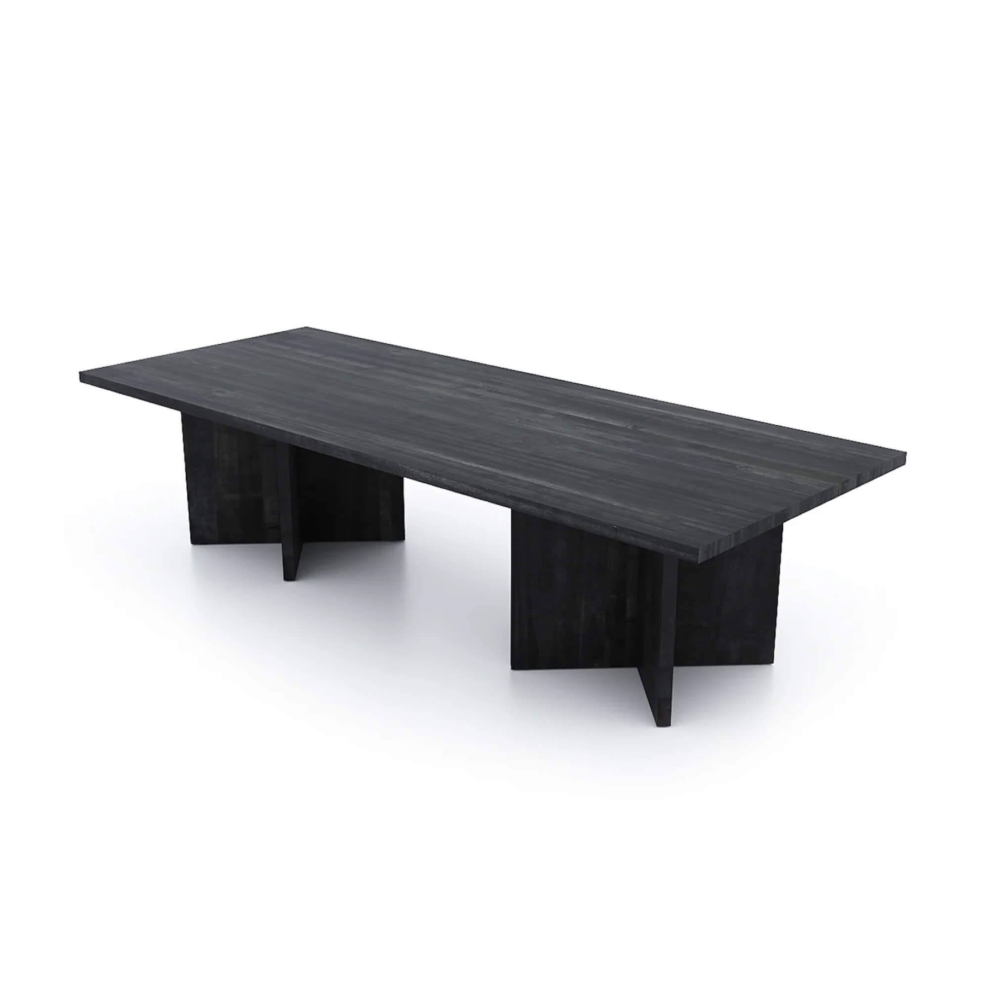 Conference room tables conference table id5 industrial conference table angle view ebony 2