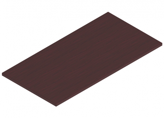 Flip top training table laminate 48x24 mahogany Flip top training table laminate 48x24 mahogany