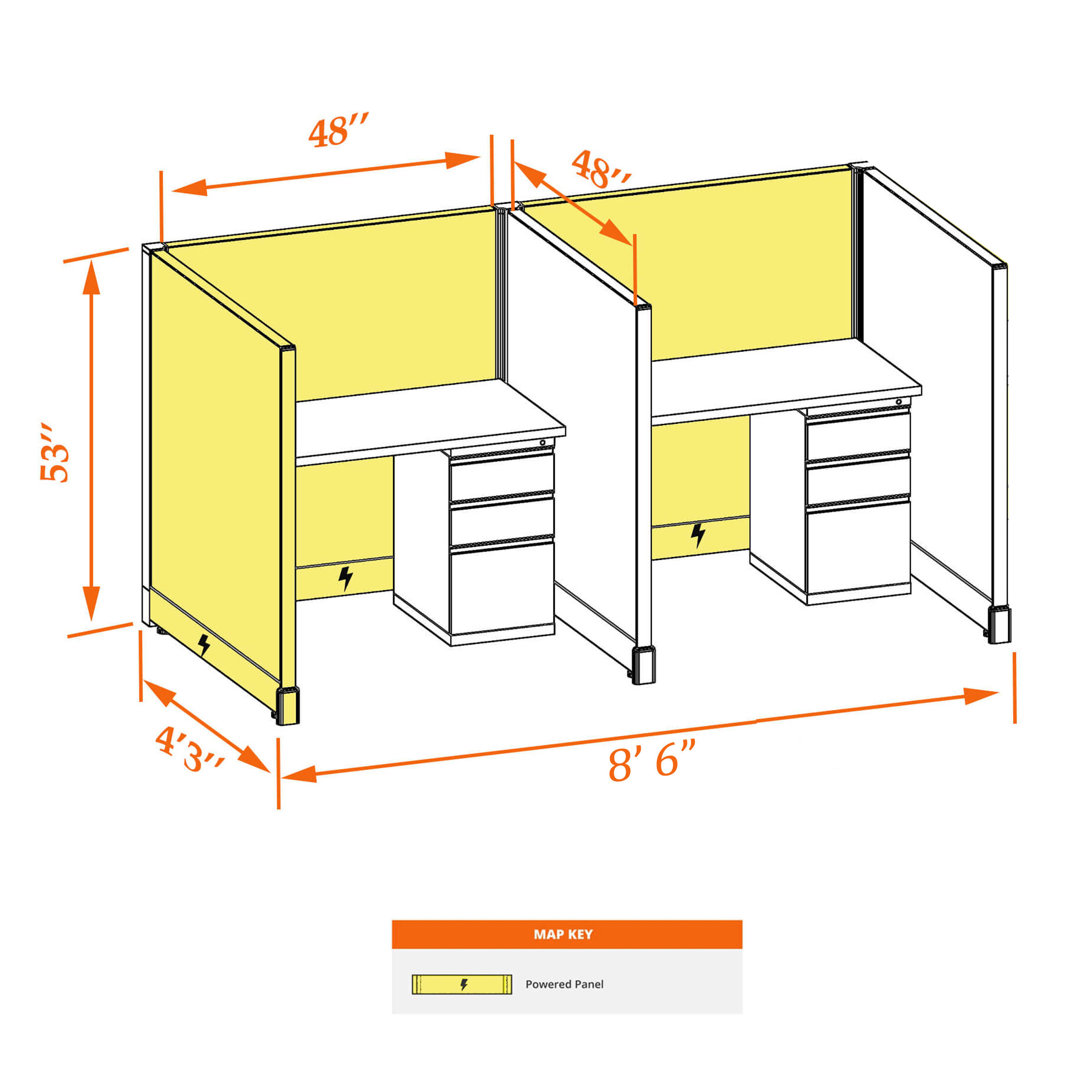 Hotelling station 53HP 44 2PI 1