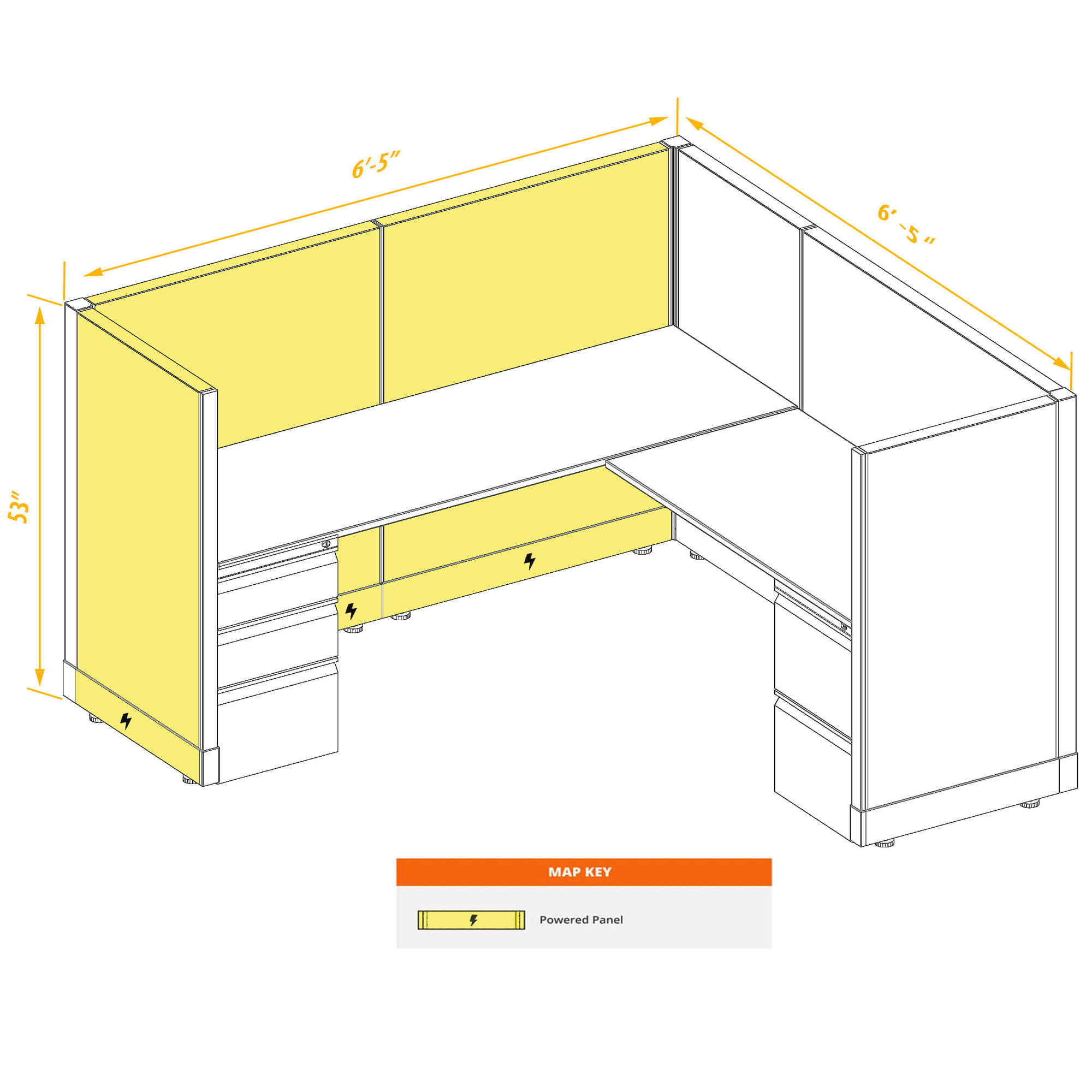 Modular furniture CUB 1 53 P 66 PSO