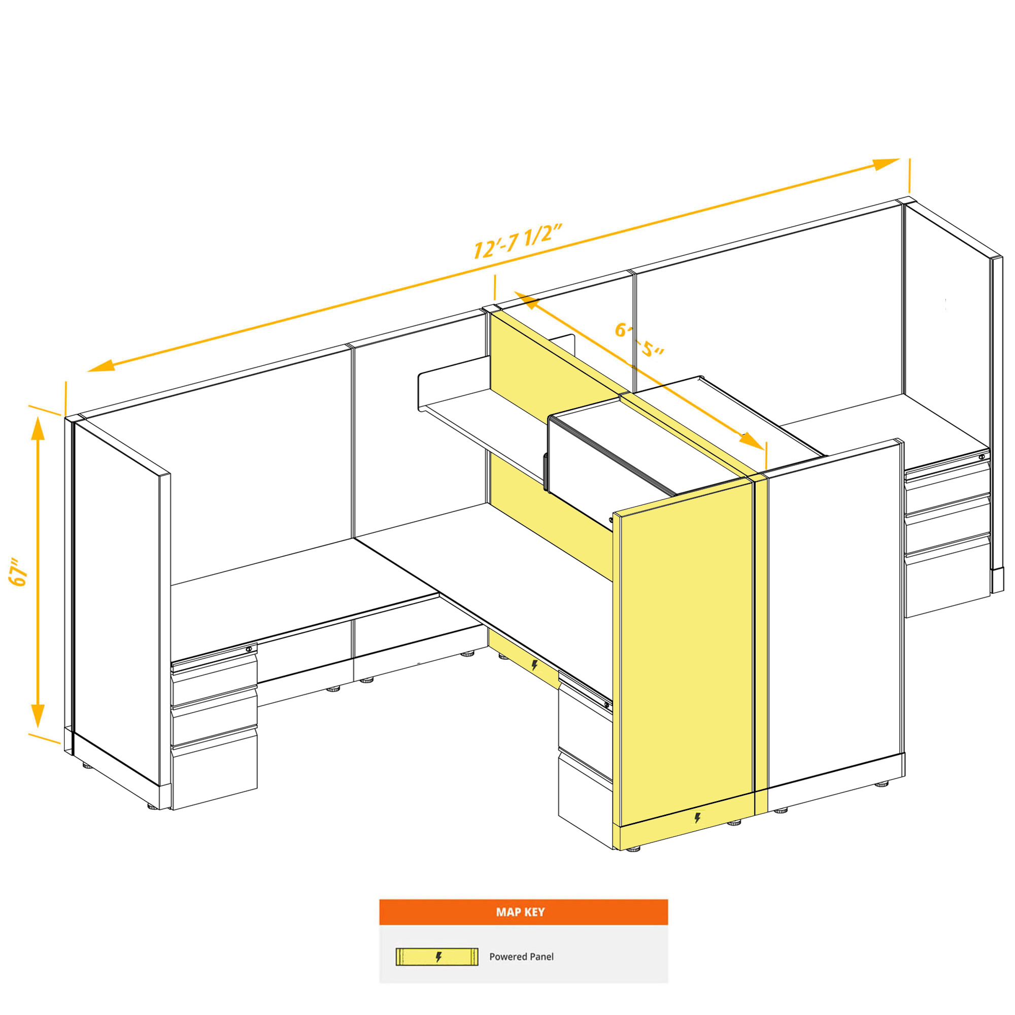 Modular furniture CUB 2a 67 P 66 PSO 1