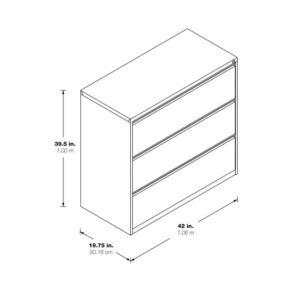 Classify metal filing cabinet 42 inch dimensions