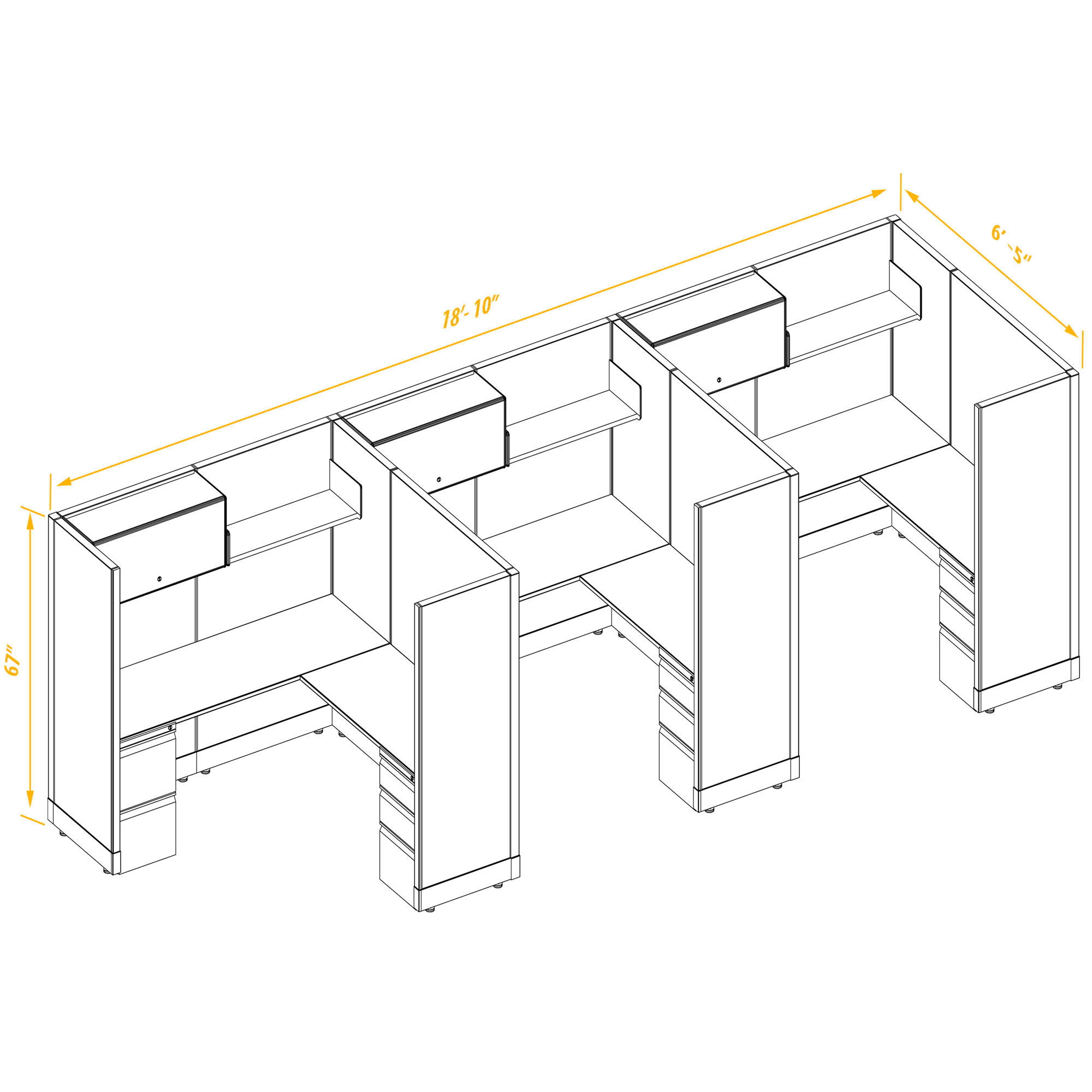 Office workstations CUB 3 53 67 66 PSO 1 2 3