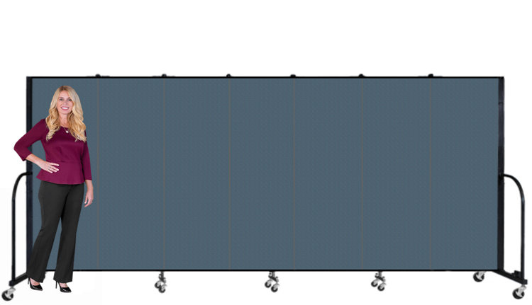 Portable partition wall height