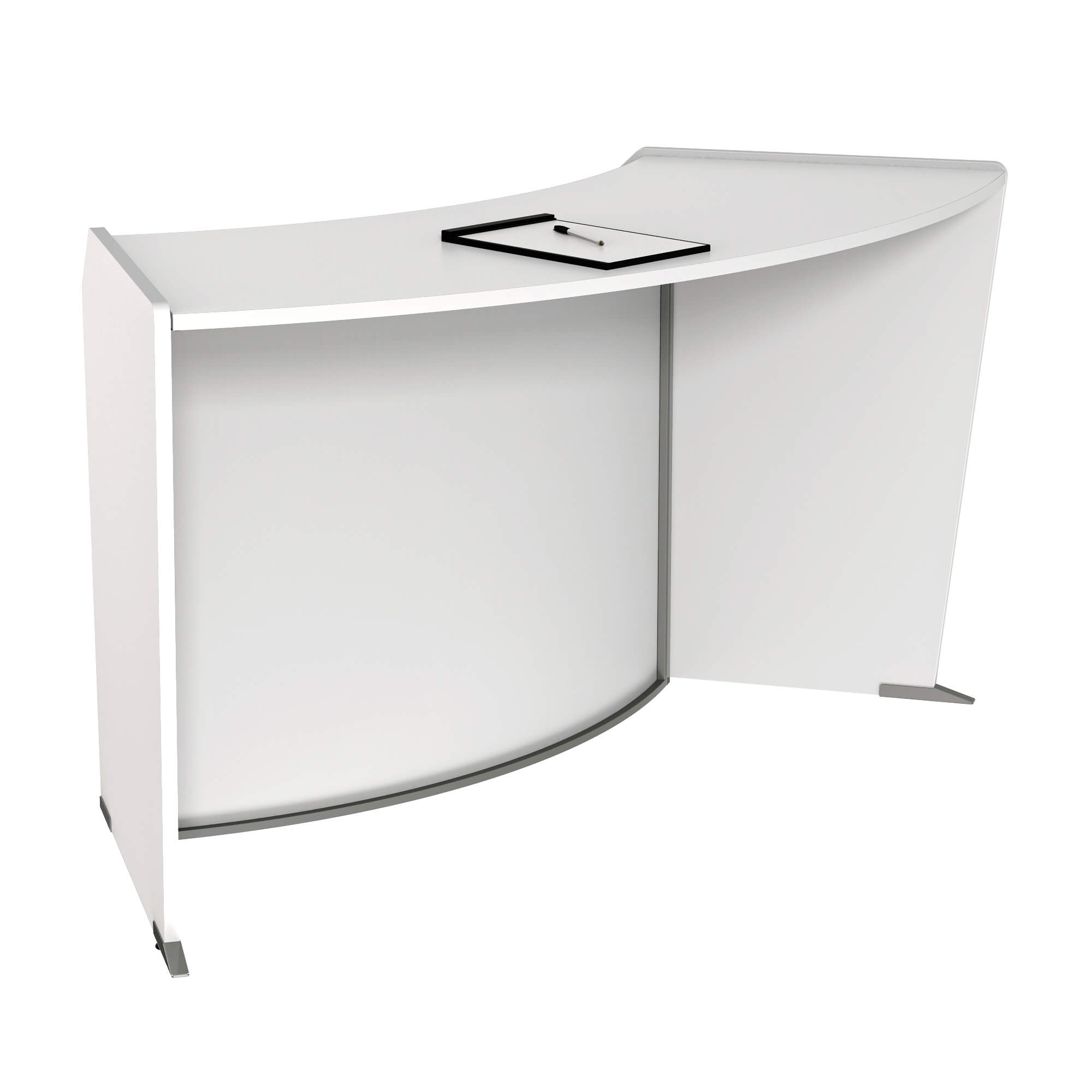 Single person reception desk CUB 55490WH NIL