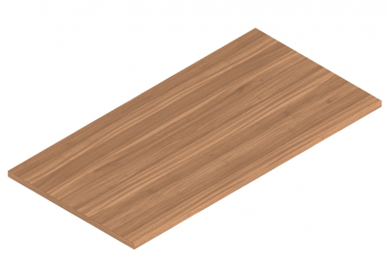 Training table laminate top 48x24 autumn walnut