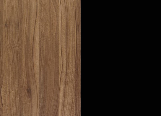 Training table with t leg 5x2 walnut black 16