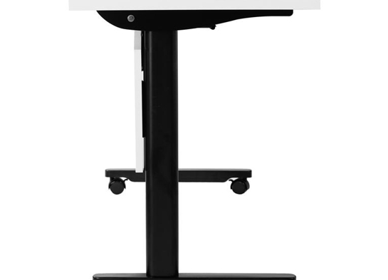 Training table with t leg 6x2 white black 14