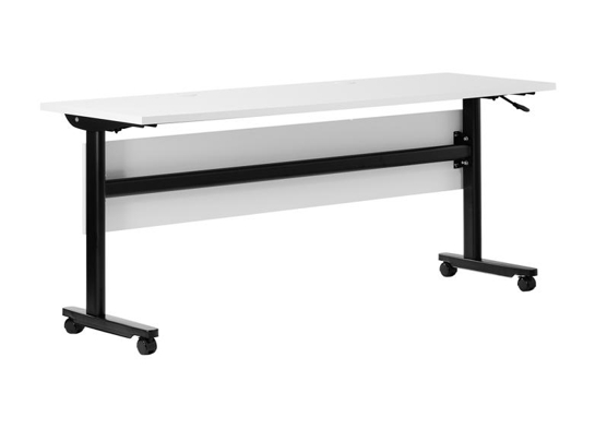 Training table with t leg 6x2 white black 5