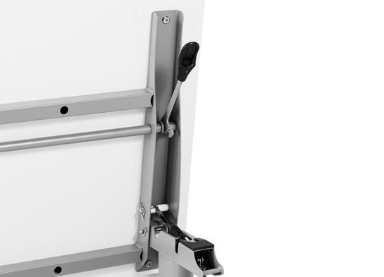 Training table with t leg 6x2 white gray 13