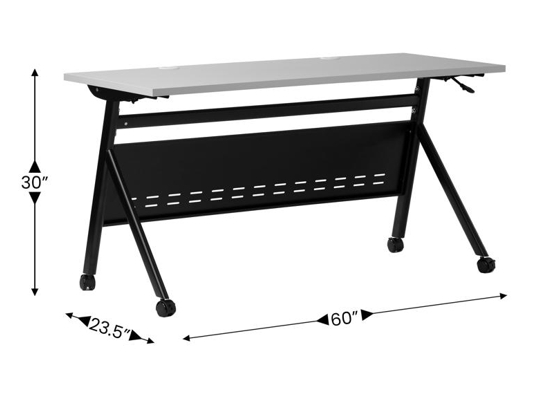 Training table with x leg 5x2 black 6 Training table with x leg 5x2 black 6