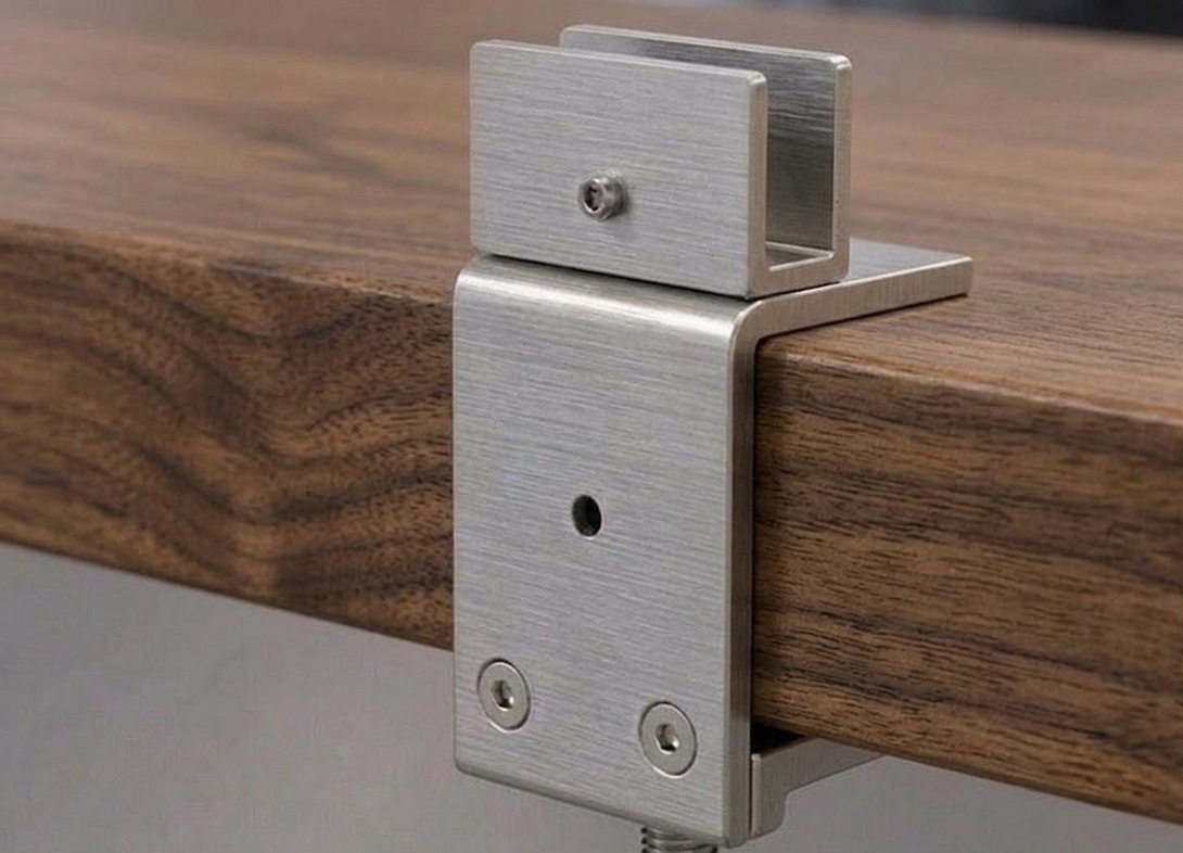 U channel brackets for desk mounted screen PW12H U channel brackets for desk mounted screen PW12H