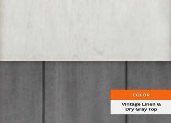 Vintage linen with dry gray top finishing 2