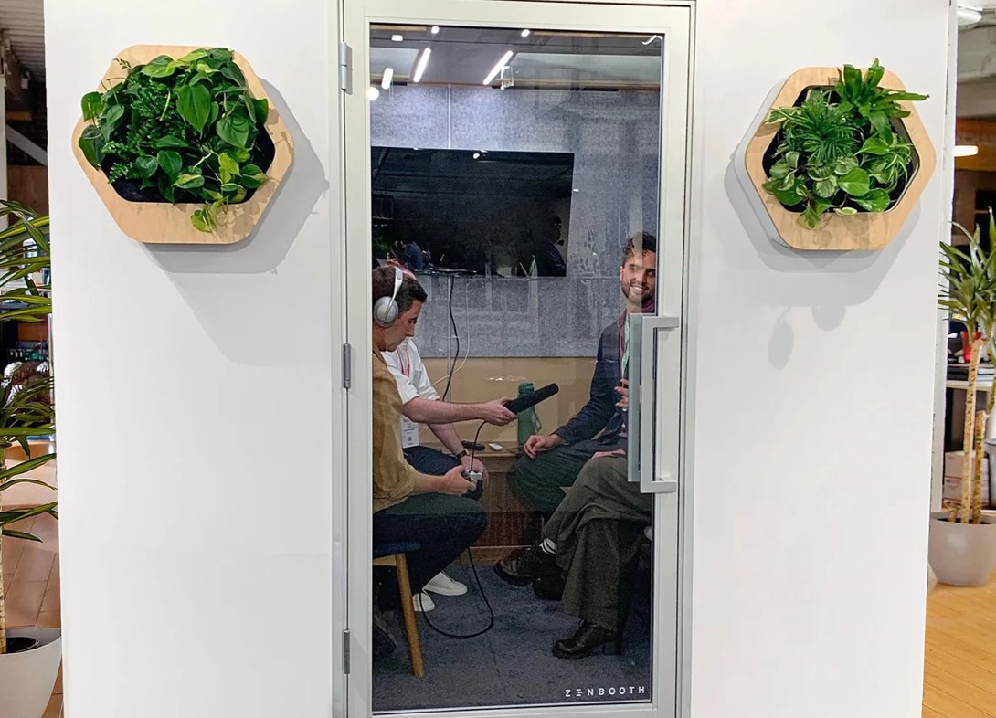 Zen four person office phone booth Zen four person office phone booth